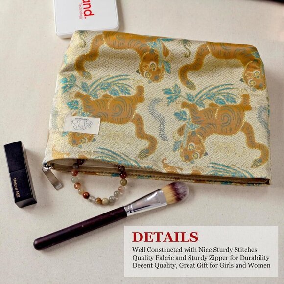 Cute Pouch Makeup Bag Cosmetic Toiletry Travel, Tote Purse Organizer, Machine Wa - Picture 6 of 8